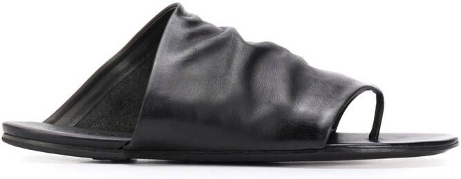 Marsèll thong strap flat slides Black