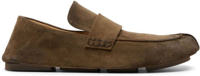 Marsèll Toddoni slip-on suede loafers Brown