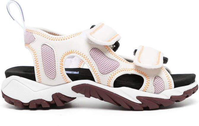 MCQ panelled touch-strap sandals White