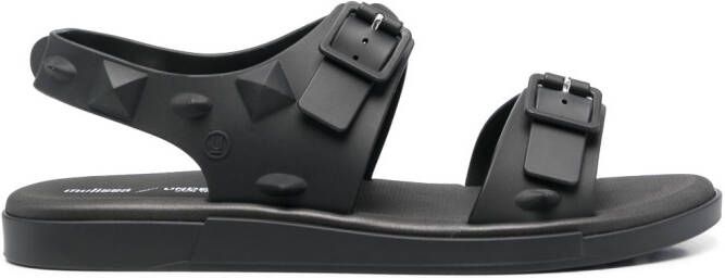 Melissa x Undercover spike-stud flat sandals Black