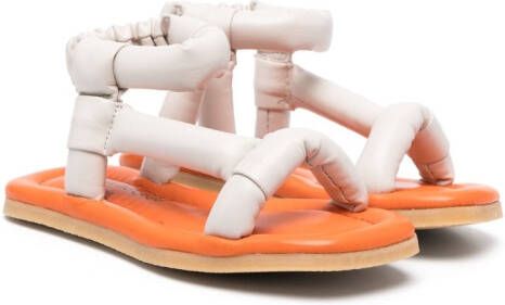 Mi Sol puffy-straps sandals Neutrals