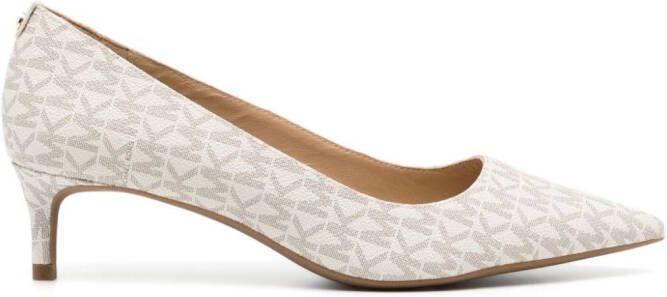 Michael Kors Alina 50mm canvas pumps Neutrals