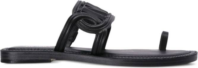 Michael Kors Alma leather sandals Black
