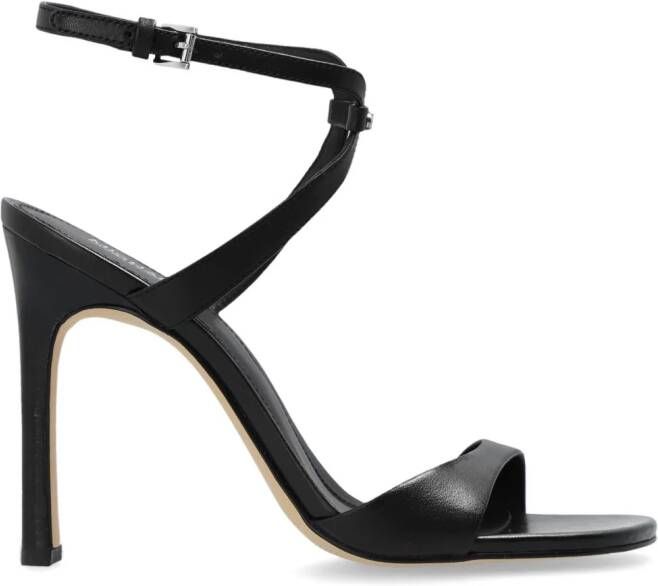 Michael Kors Amara 108mm leather sandals Black