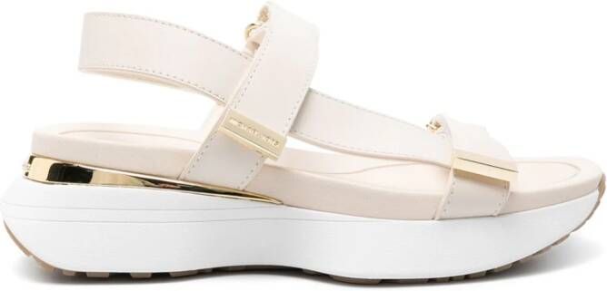 Michael Kors Hayes leather platform sneakers White - Picture 3