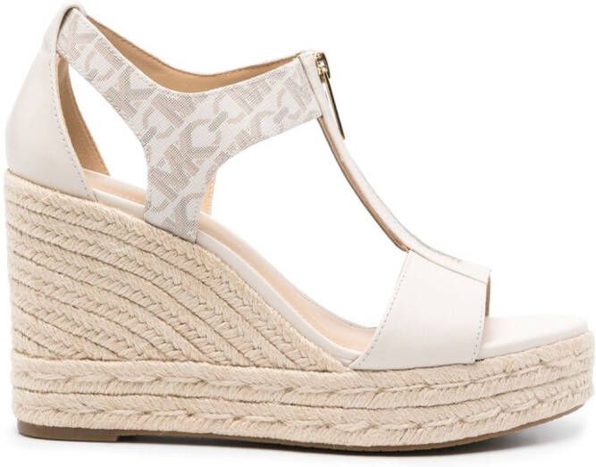 Michael Kors Berkley 100mm wedge espadrilles Neutrals