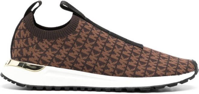 Michael Kors Bodie monogram slip-on sneakers Brown - Picture 4