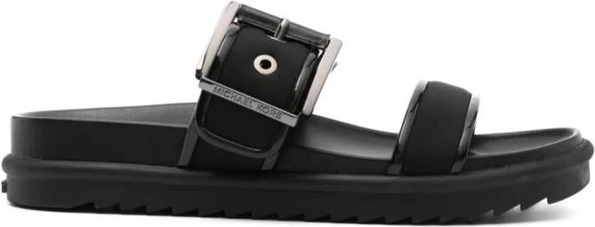 Michael Kors logo-plaque leather ballerina shoes Brown - Picture 3