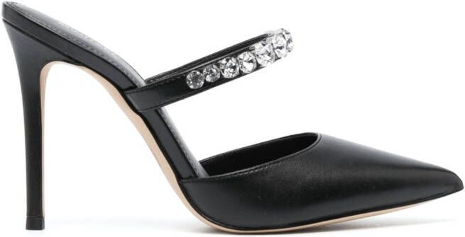 Michael Kors crystal-embellished 115mm leather pumps Black