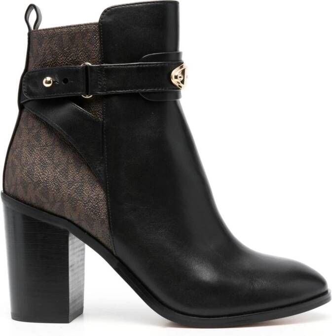 Michael Kors Orion chunky-sole leather sneakers Black