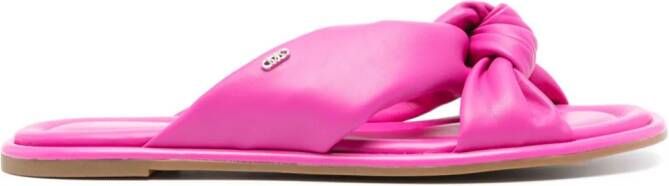 Michael Kors Elena 75mm metallic leather sandals Silver - Picture 2