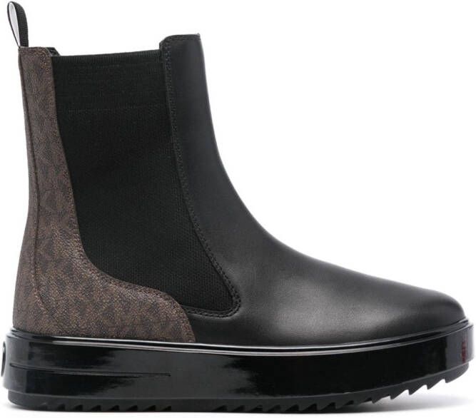 Michael Kors Emmet 40mm panelled Chelsea boots Brown