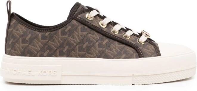 Michael Kors Evy Empire monogram-patterned sneakers Brown - Picture 2