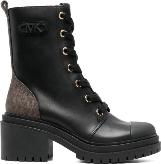 Michael Kors Hanley 75mm leather combat boots Black - Picture 2
