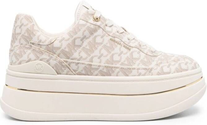 Michael Kors Keaton logo-print sneakers Brown