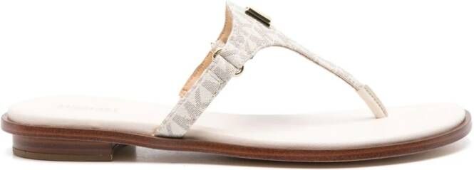 Michael Kors Gilmore monogram-pattern slides Neutrals - Picture 5