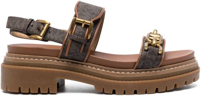 Michael Kors Payton logo-print ankle boots Neutrals - Picture 5