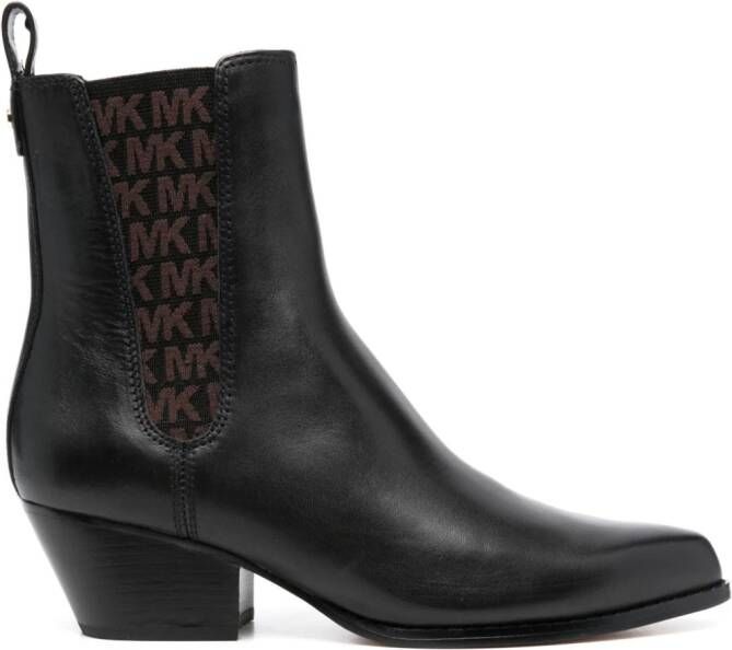 Michael Kors Orion chunky-sole leather sneakers Black - Picture 3