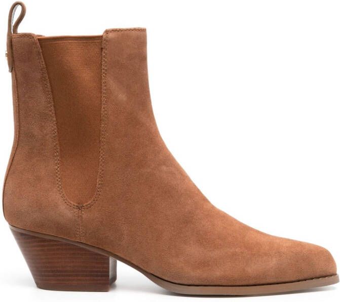 Michael Kors Rumi colour-block leather platform sneakers Orange - Picture 3