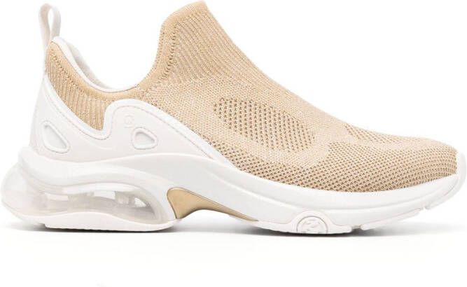 Michael Kors Kit Extreme metallic-knit sneakers Gold - Picture 2