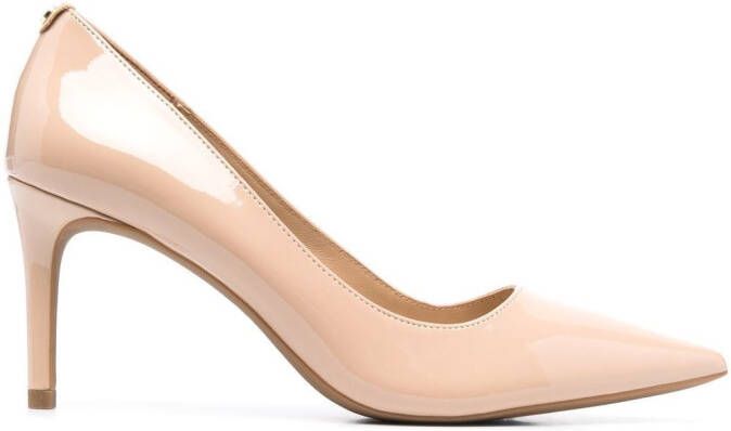 Michael Kors logo-plaque 50mm leather pumps Neutrals
