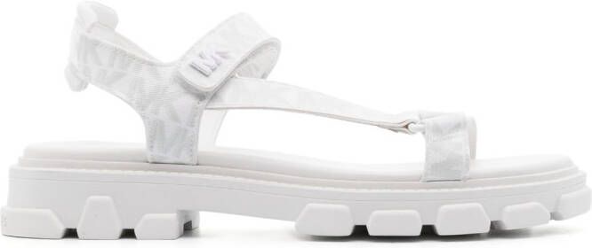 Michael Kors monogram-embroidered espadrilles Neutrals