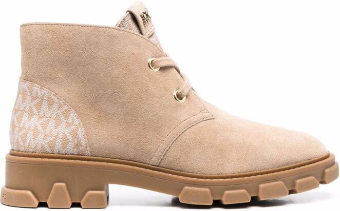 Michael Kors monogram-print panel boots Neutrals - Picture 2