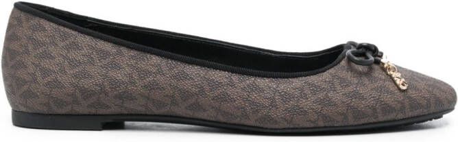 Michael Kors Rocco 75mm monogram-print loafers Black - Picture 8