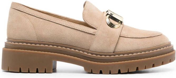 Michael Kors Rocco 75mm monogram-print loafers Black - Picture 7