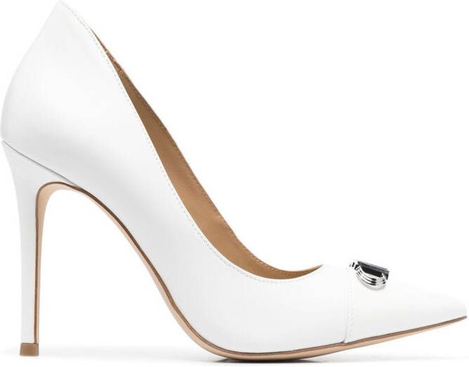 Michael Kors Parker leather pumps White