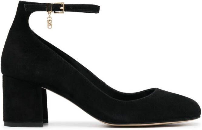 Michael Kors Clara 80mm leather ankle boots Black
