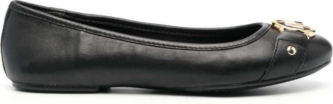 Michael Kors Rory monogram-print leather ballerinas Neutrals - Picture 12