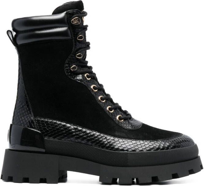 Michael Kors Orion chunky-sole leather sneakers Black - Picture 2