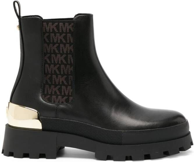 Michael Kors Orion chunky-sole leather sneakers Black - Picture 5