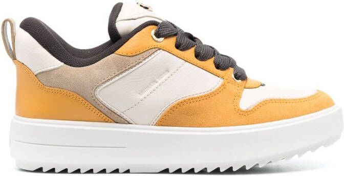 Michael Kors Rumi colour-block leather platform sneakers Orange - Picture 6