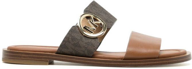Michael Kors Summer double-strap sandals Brown - Picture 2