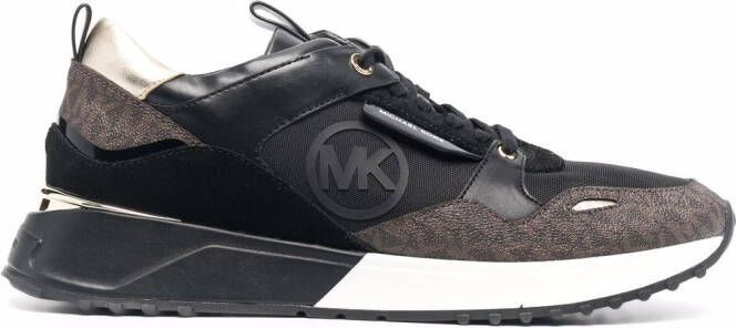Michael Kors Theo monogram-print low-top sneakers Black