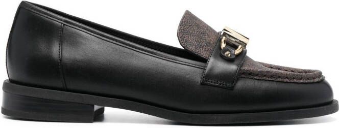 Michael Kors Rocco 75mm monogram-print loafers Black - Picture 9