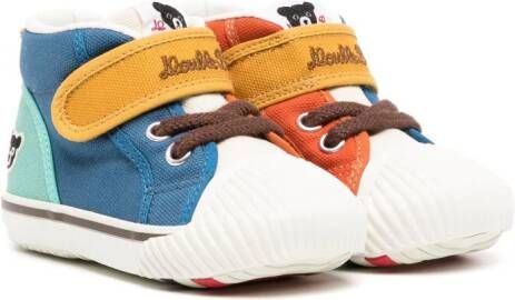 Miki House colour-block touch-strap sneakers Multicolour