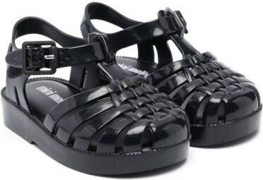 Mini Melissa Possession caged sandals Black