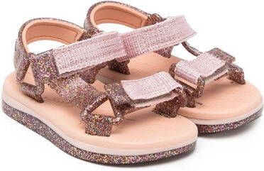 Mini Melissa touch-strap sandals Pink
