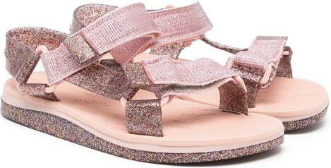 Mini Melissa touch-strap sandals Pink