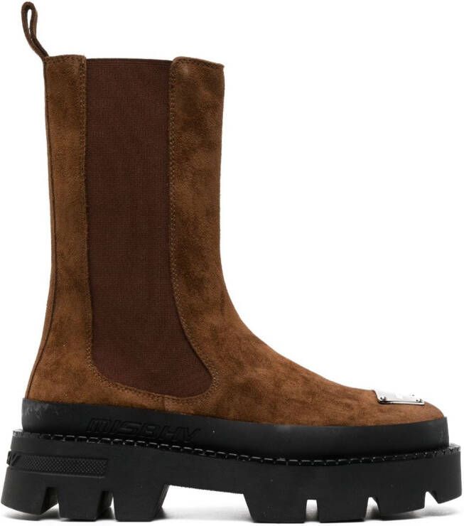 MISBHV 2000 suede Chelsea boots Brown