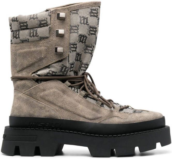 MISBHV logo-print hight-top sneakers Neutrals