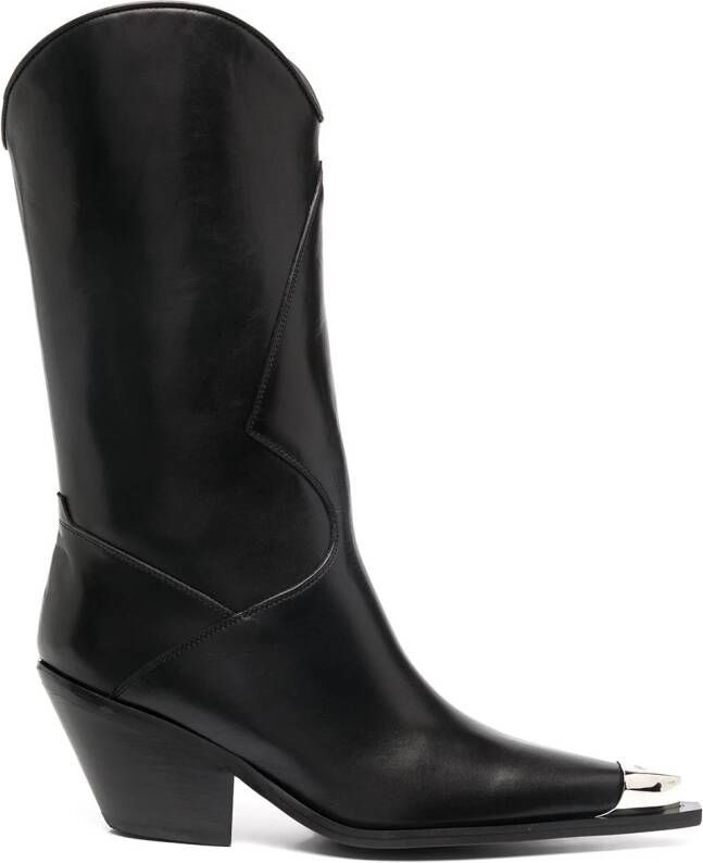 MISBHV metallic toe boots Black