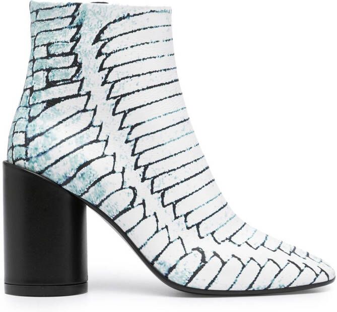 MM6 Maison Margiela 90mm ankle boots Blue