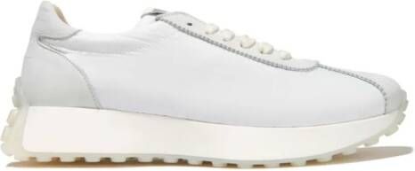 MM6 Maison Margiela Kids leather lace-up sneakers White