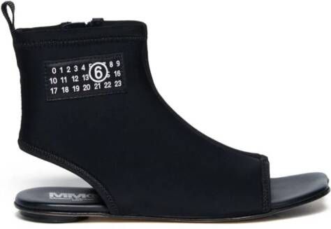 MM6 Maison Margiela Kids open-toe midi boots Black