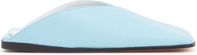 MM6 Maison Margiela Japanese leather slides Blue