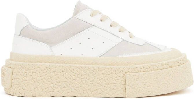 MM6 Maison Margiela chunky flatform sneakers White